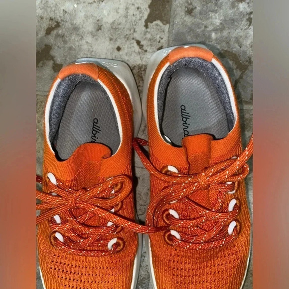Womens Orange Allbirds Tree Dasher Style Running Lace Up Shoes Sneakers Size 6 - Picture 11 of 13